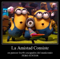 Salven la amistad. 